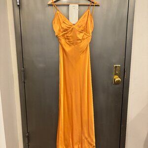 Bardot Orange Slip Dress